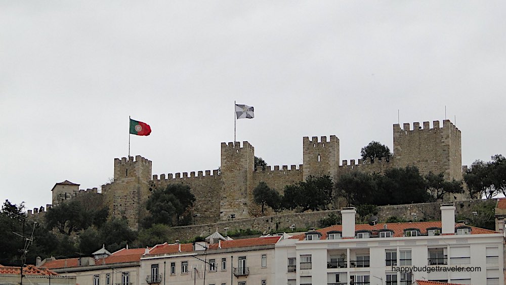 View of Moorish castle of St. George, Lisbon