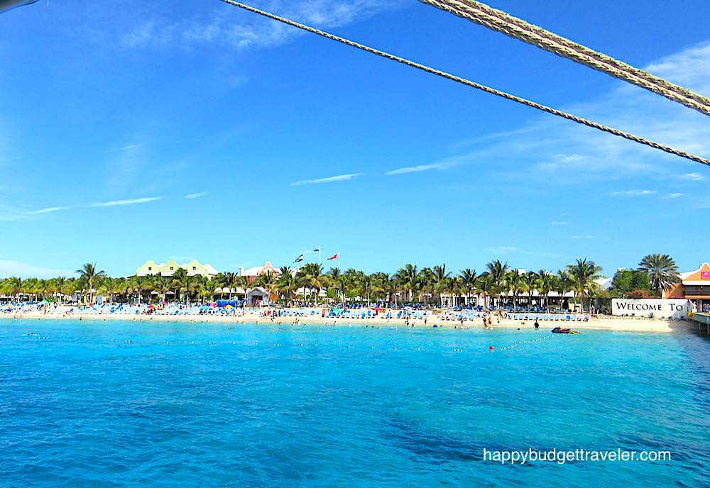 View of Grand Turk beach from the pier