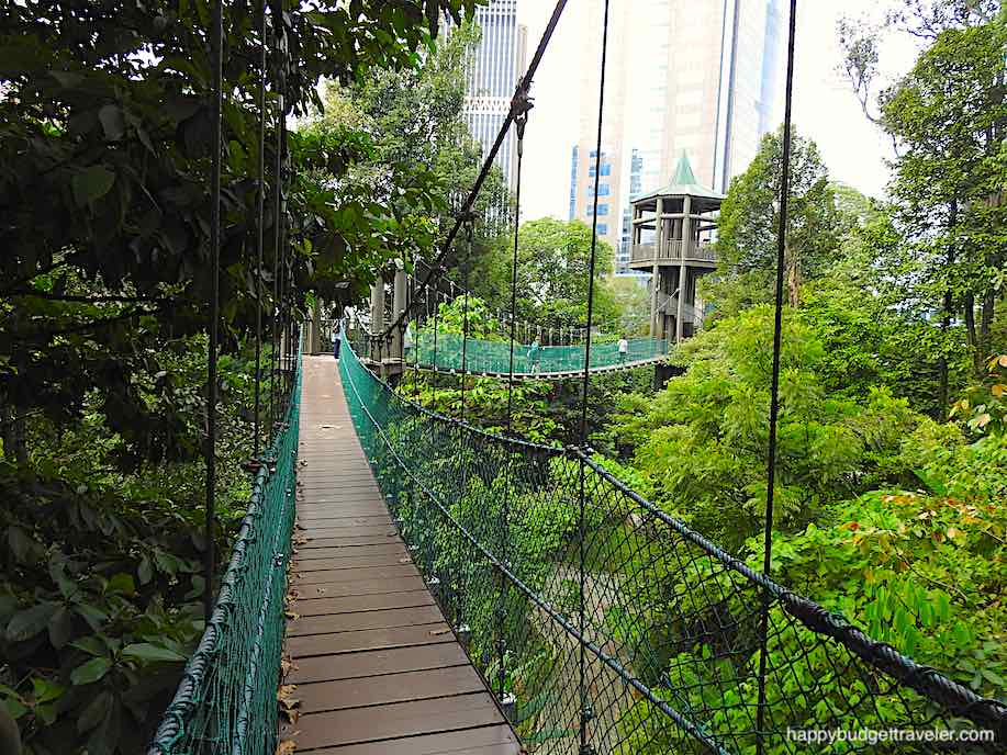 Picture of a Treetop Canopy Walkway at the ECO Park, Kuala Lumpur, Malaysia