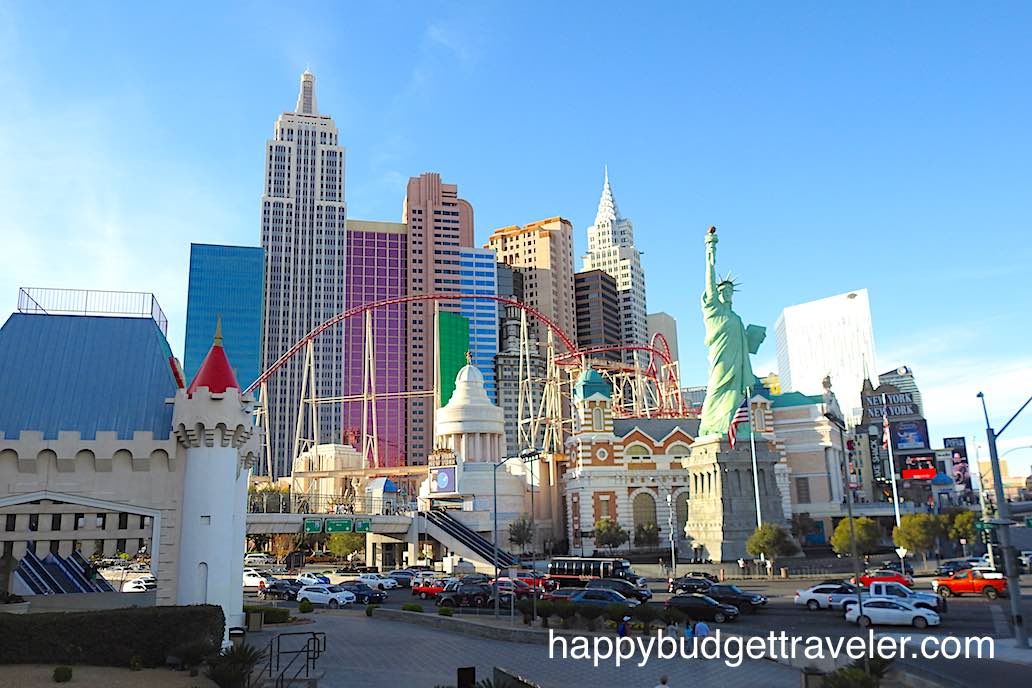 A cityscape of South Las Vegas Blvd. at West Tropicana Ave.