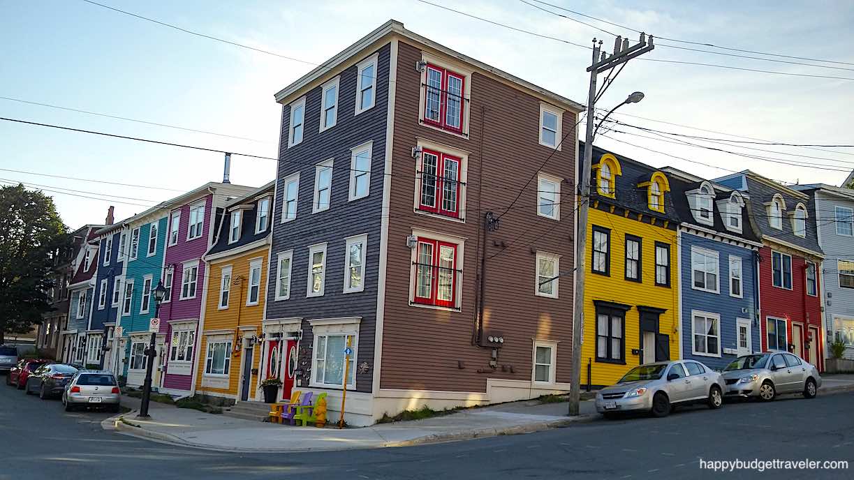Picture of Colorful Jellybean Rowhouses in Saint John's, Newfoundland