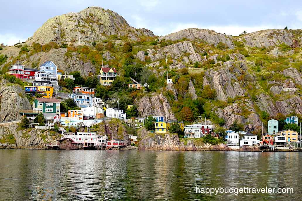 A view of the hilly village called The Battery-St. John's, Newfoundland.