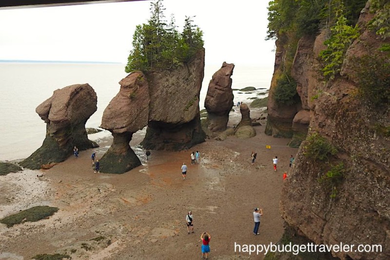 Hopewell Rocks Bay of Fundy New Brunswick, home to extreme high and low ...