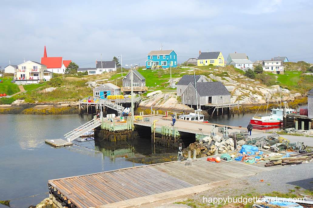 A colorful picture of Peggy's Cove-Nova Scotia.