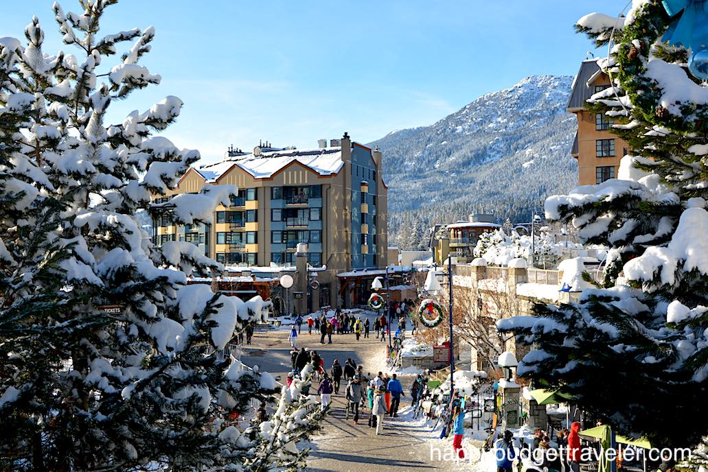 A view of Village Square, Whistler 