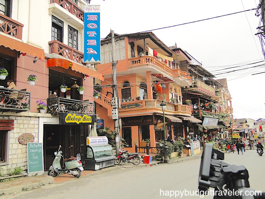 Another view of a street in Sa Pa, Hanoi, Vietnam