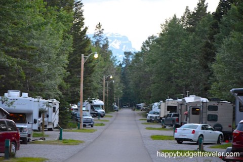 Picture of an RV, Camper Van, Caravan traveling campground