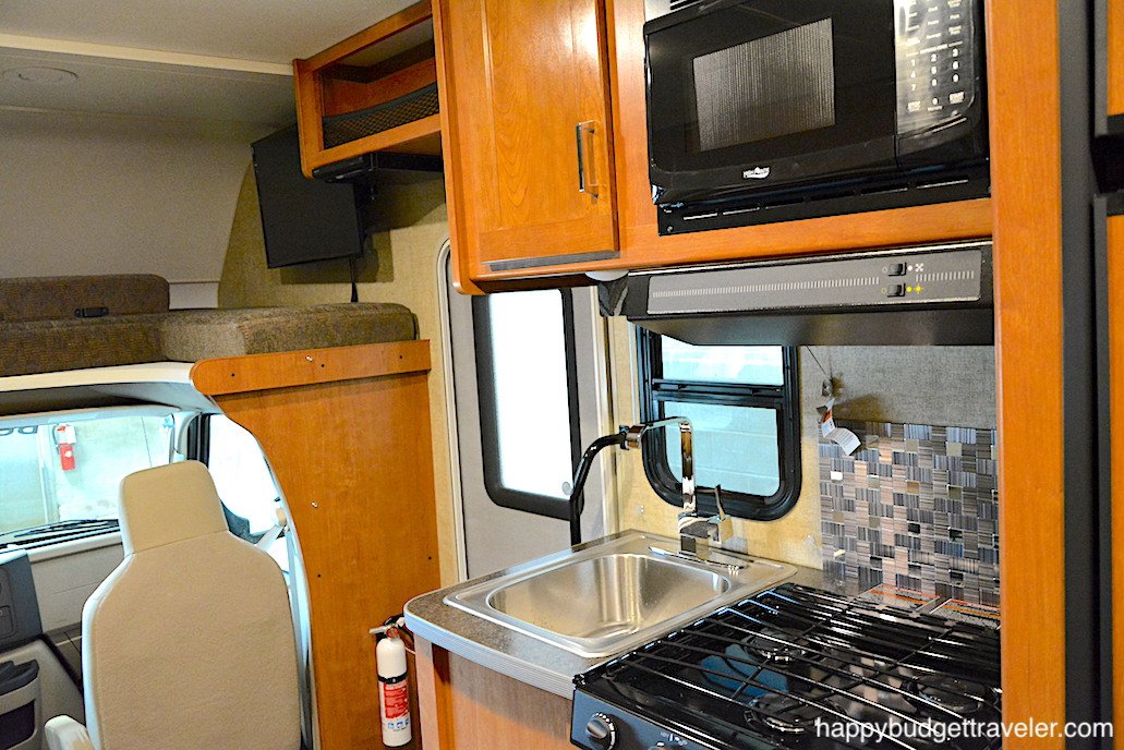 Picture of the Pantry area in a Winnebago Minnie Winnie 23'