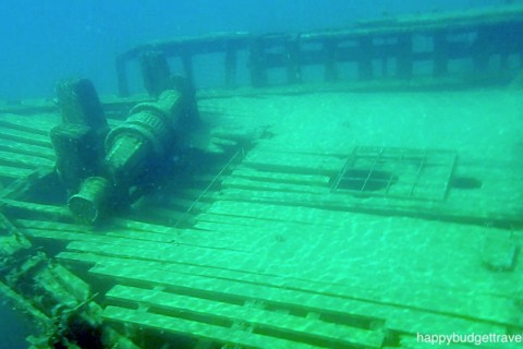 Picture of a sunken shipwreck in Tobermory