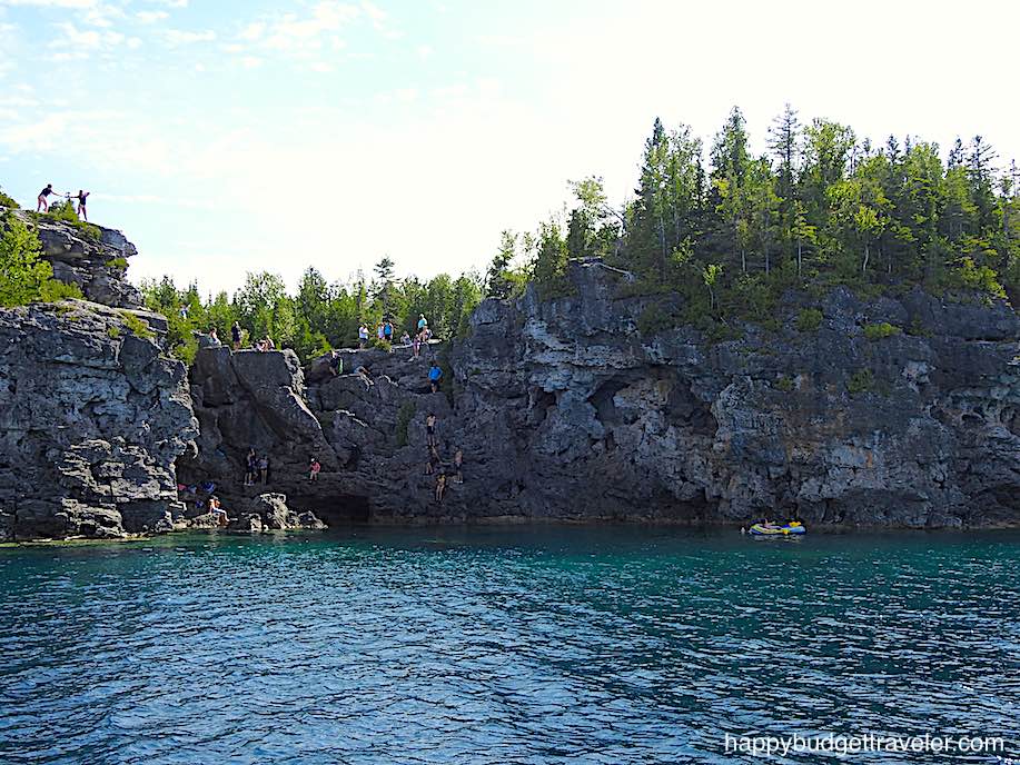 Picture of The Grotto as seen from speedboat FLASH