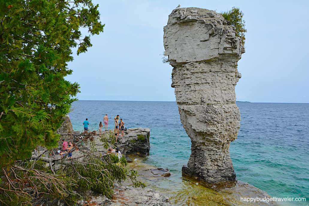 Picture of big Sea Stack on Flowerpot Island