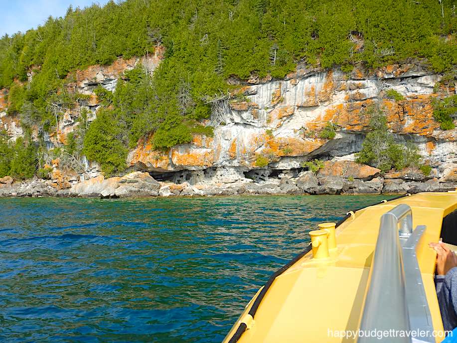 Picture of Sea-Cave on Flowerpot Island as seen from tour boat