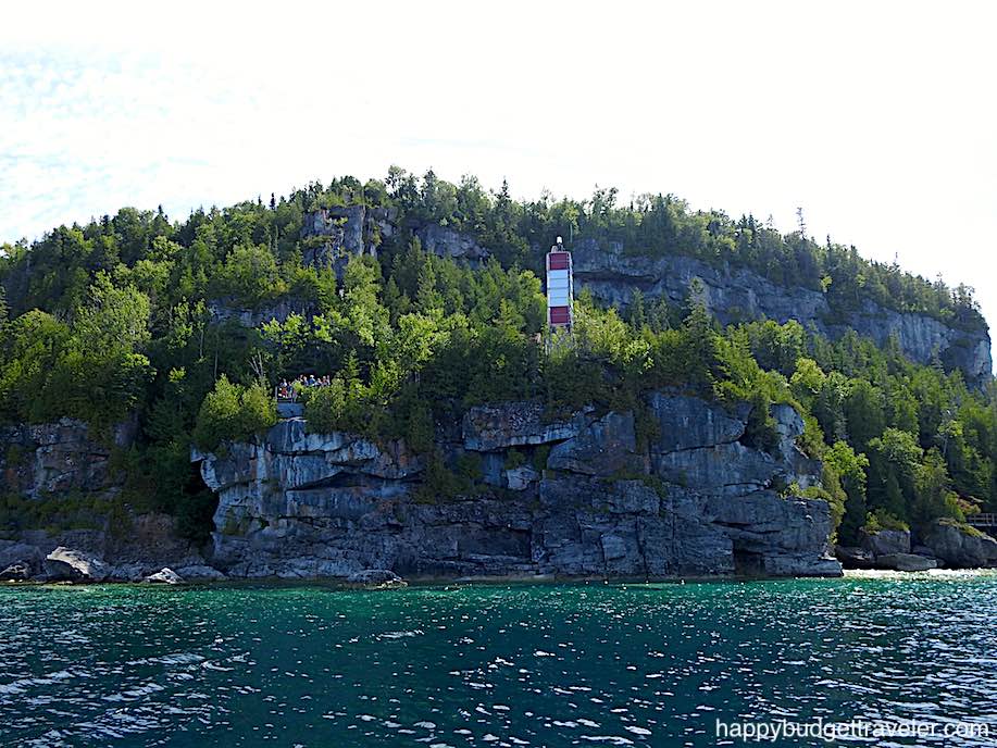 Picture of the Lighthouse and Observation deck on Flowerpot Island, Tobermory