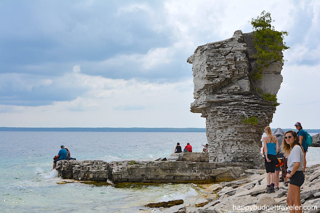 Picture of small Sea Stack on Flowerpot Island