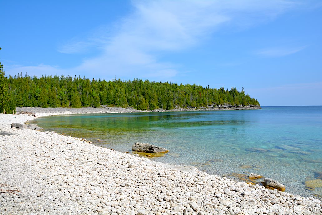 Picture of the beach at Little Cove, Tobermory