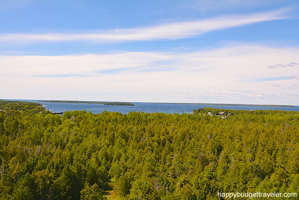 Picture of view of the North Channel from the Lookout Tower in Tobermory