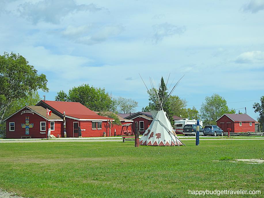 Picture of a Native Trading Post between Manitowaning and Sheguiandah