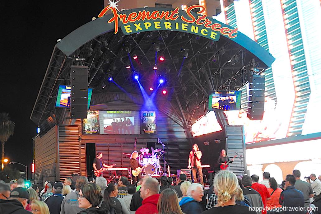 Picture of Yellow Brick Road performing at Fremont street in Las Vegas