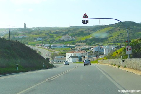 Picture of scenic countryside on the coastal route from Lisbon to the Algarve region of Portugal
