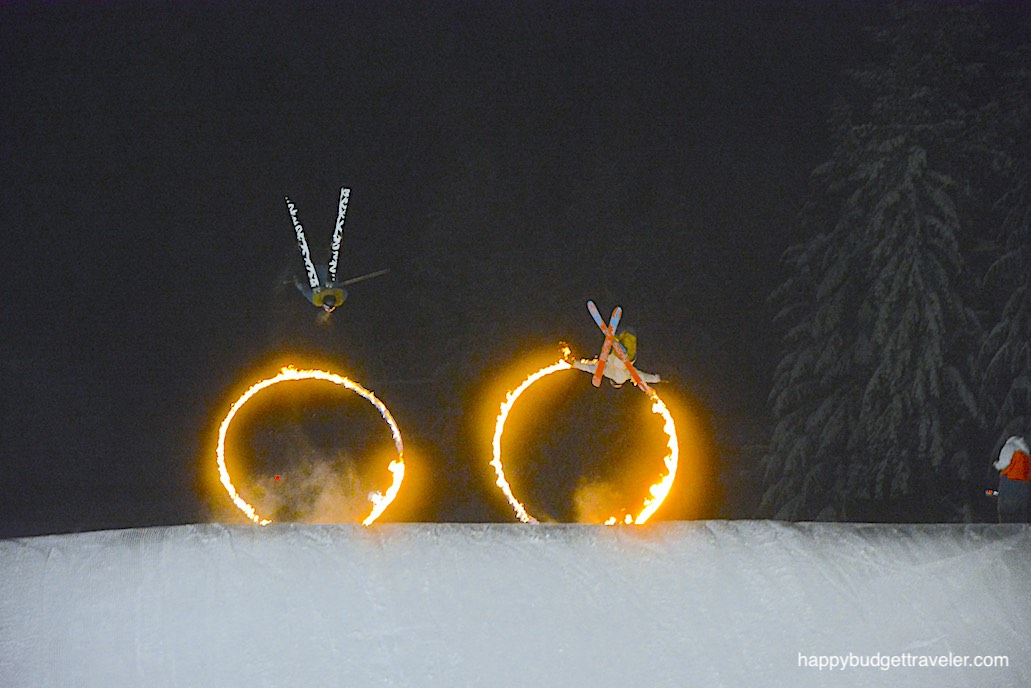 Picture of the Rings of Fire in Whistler's Fire and Ice Show
