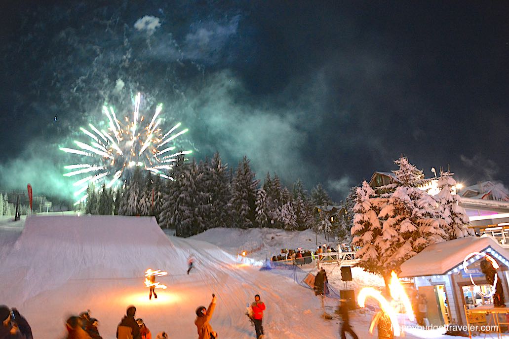 Picture of Fireworks at the Fire and Ice Show, Whistler