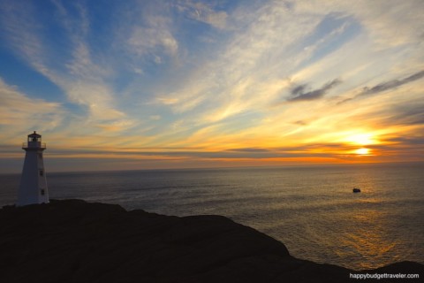 Picture of a spectacular sunrise at Cape Spear, Newfoundland