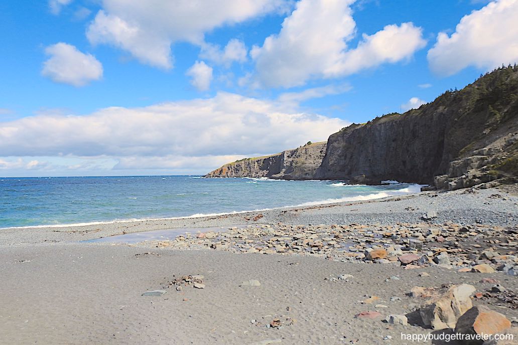 Picture of Middle Cove beach, Logy Bay-Newfoundland, where Capelin come to spawn