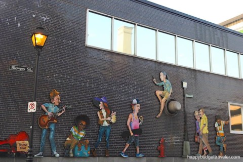 Picture of a mural in downtown Halifax, Nova Scotia