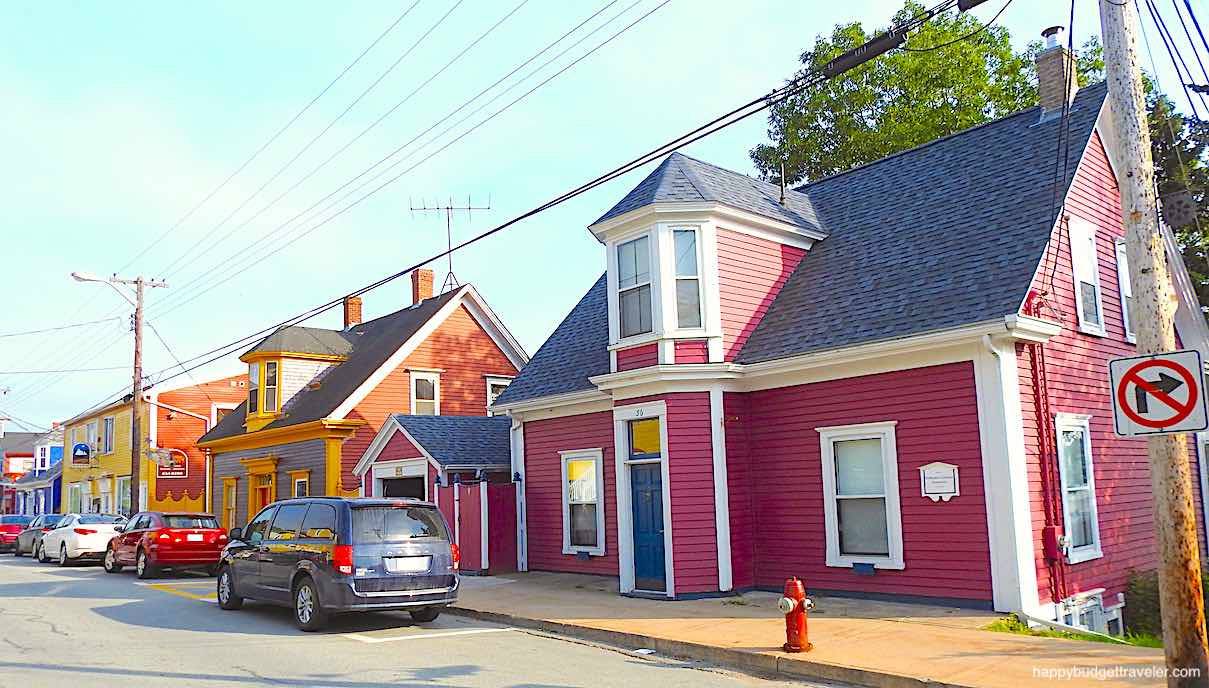 Picture of a street in Lunenburg, Nova Scotia