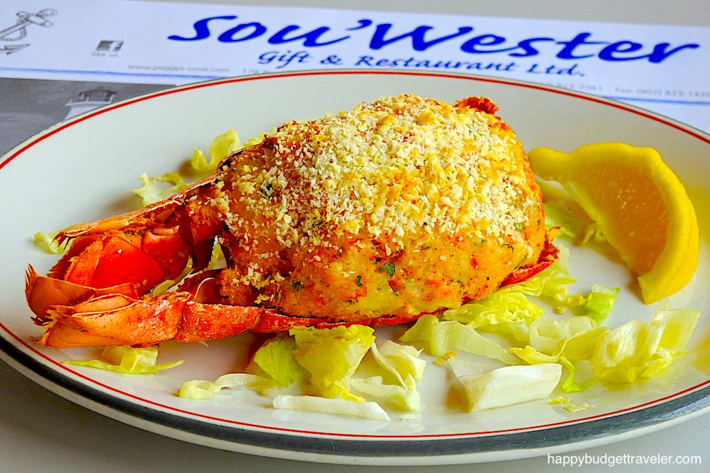 Picture of Baked stuffed lobster tail at the Sou'wester, Peggy's Cove-Nova Scotia