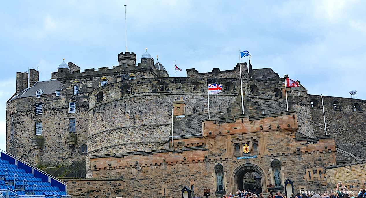 Picture of Edinburgh Castle from the Esplanade, Edinburgh-Scotland