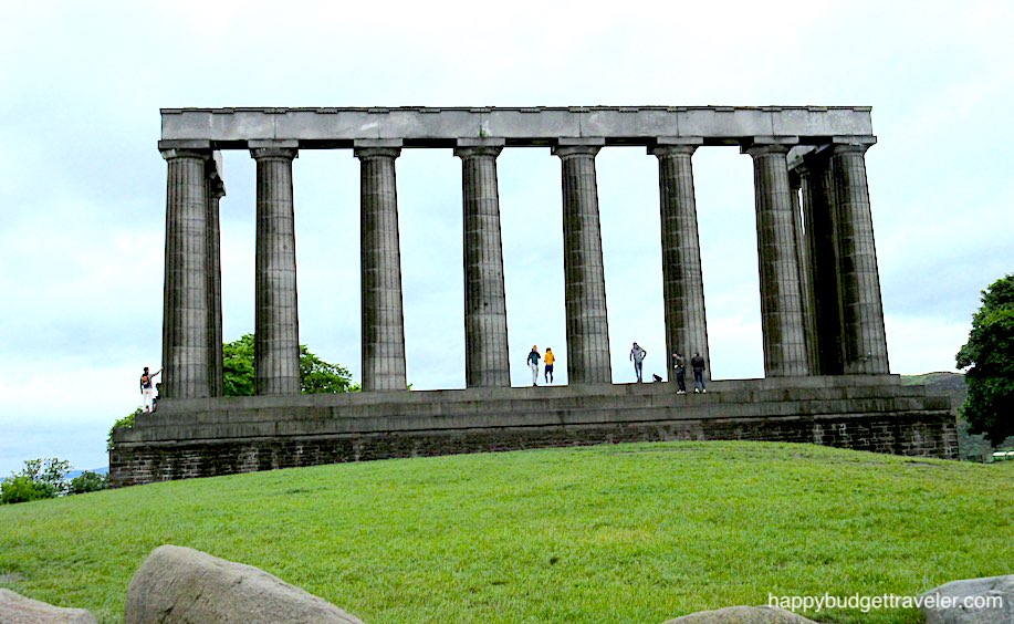 Picture of the National Monument on Calton Hill, Edinburgh-Scotland