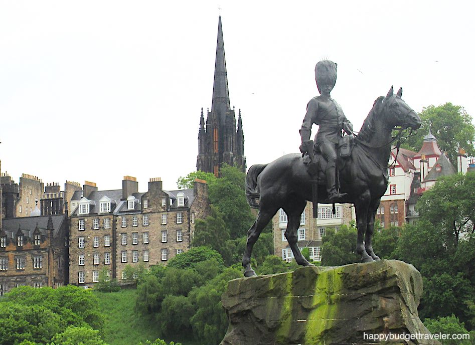 Picture of the Royal Scots Greys Monument, Edinburgh-Scotland