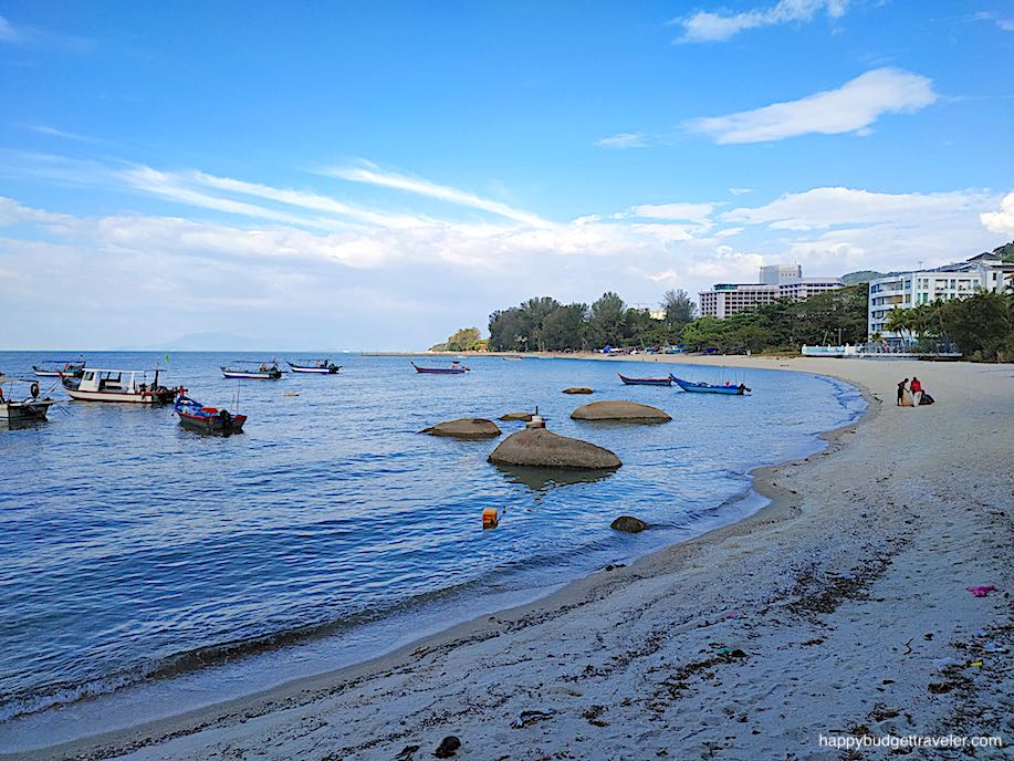 Picture of Kilat Beach, the beginning of Ferringhi Beach, Penang Island, Malaysia