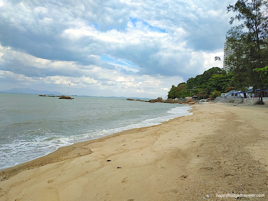 Picture of a good sandy stretch at Miami Beach, Penang Island, Malaysia