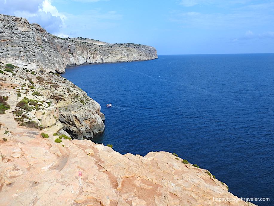 Picture of a boat going to the Blue Grotto, Malta