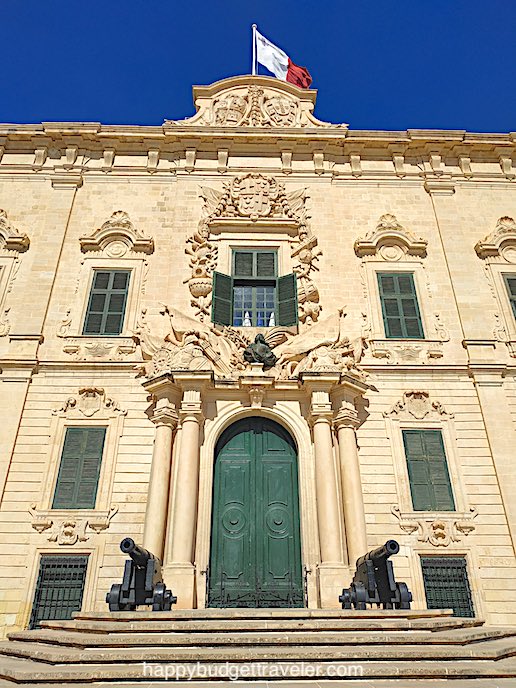 Picture of the Auberge de Castille, office of the Prime Minister of Malta