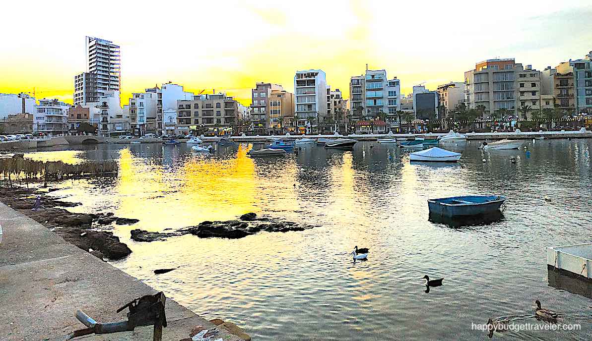 Picture of the waterfront and promenade at Gzira, Malta