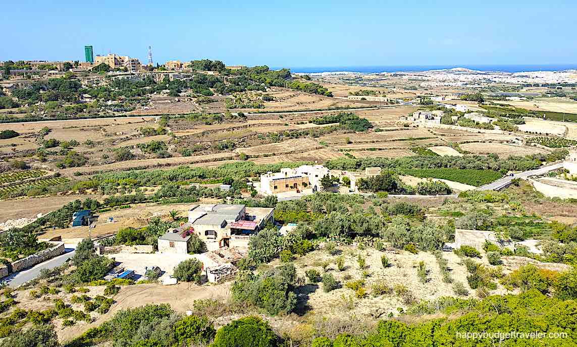 Picture of Rooftop view of the countryside in Mdina from Coogi's restaurant