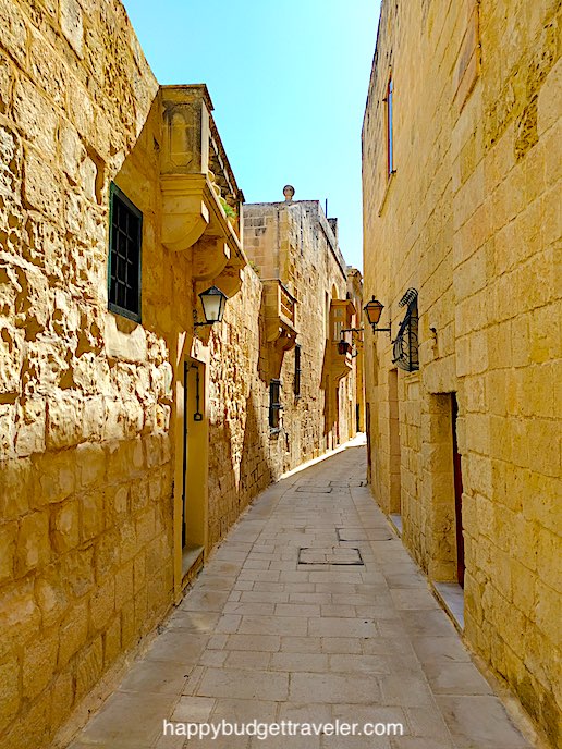 Picture of A street within the walled-city of Mdina, Malta