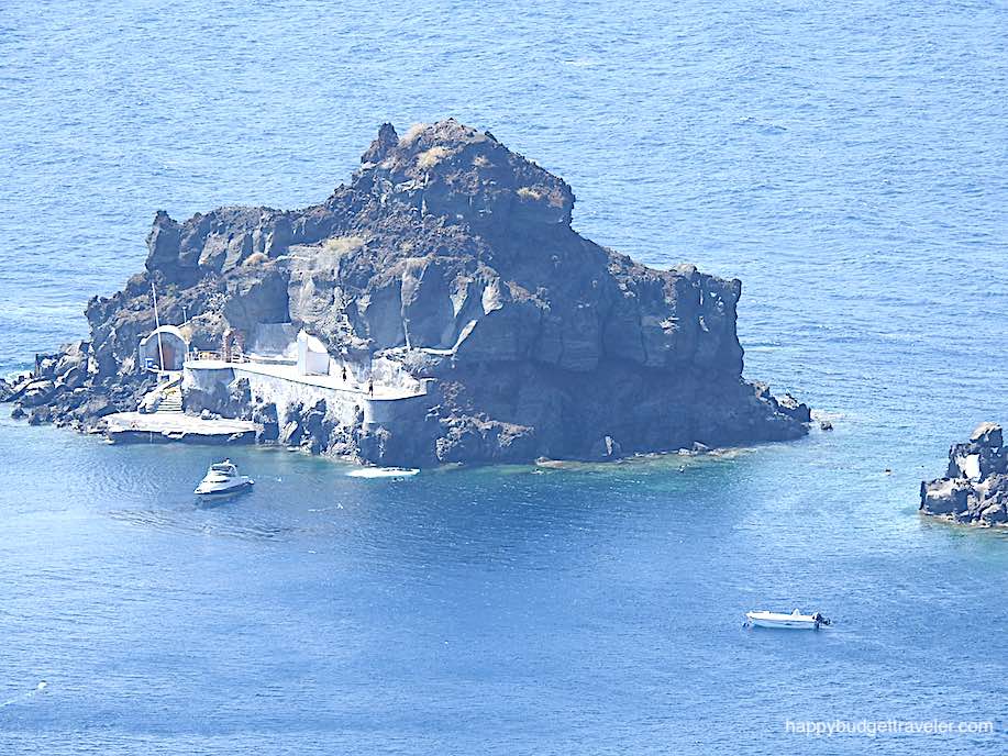 Picture of The little island 20-meters off Oia, Santorini