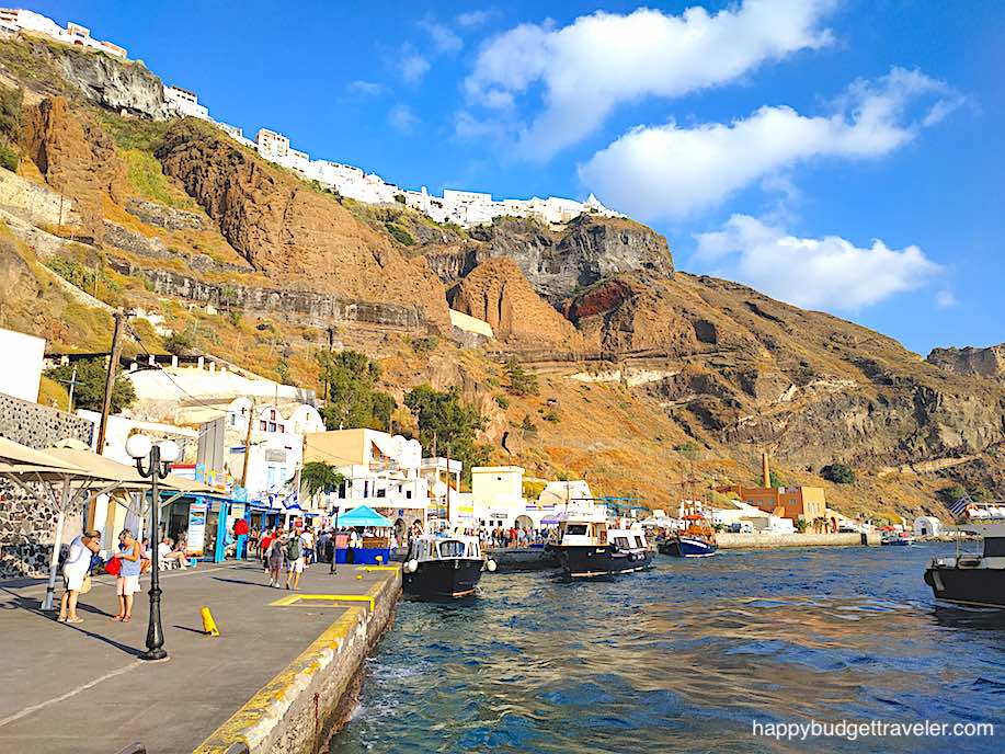Picture of the Old Port (Cruise Ship terminal), Thera, Santorini