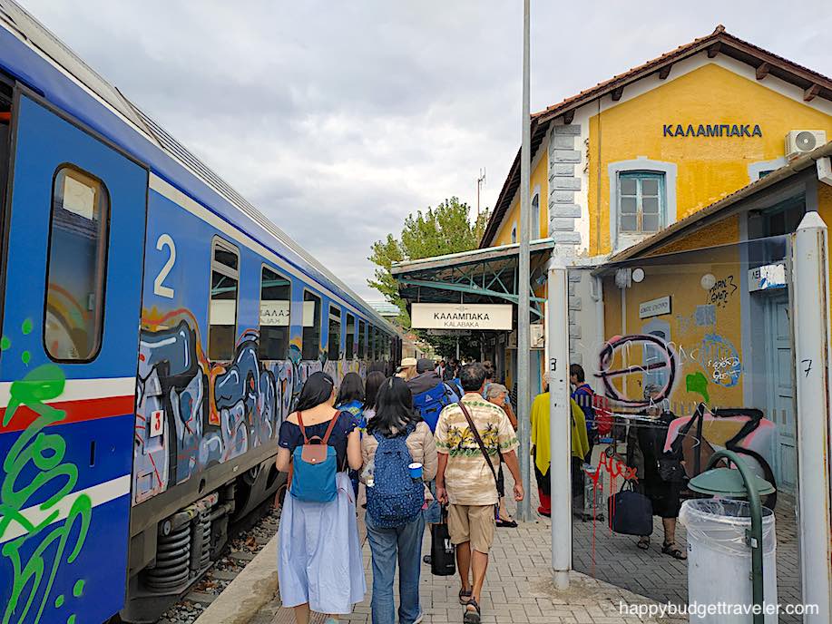 Picture of the Train platform of Kalabaka, Greece