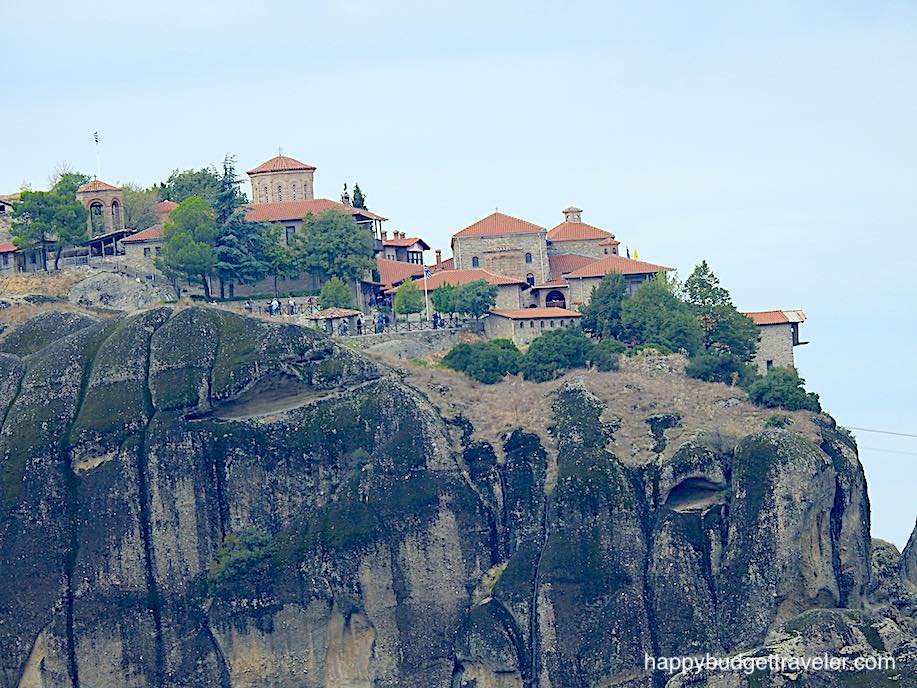 Picture of another angle of the Great Meteoron-Holy Monastery of the Metamorfossis (Transfiguration of Christ), Meteora, Kalabaka, Greece