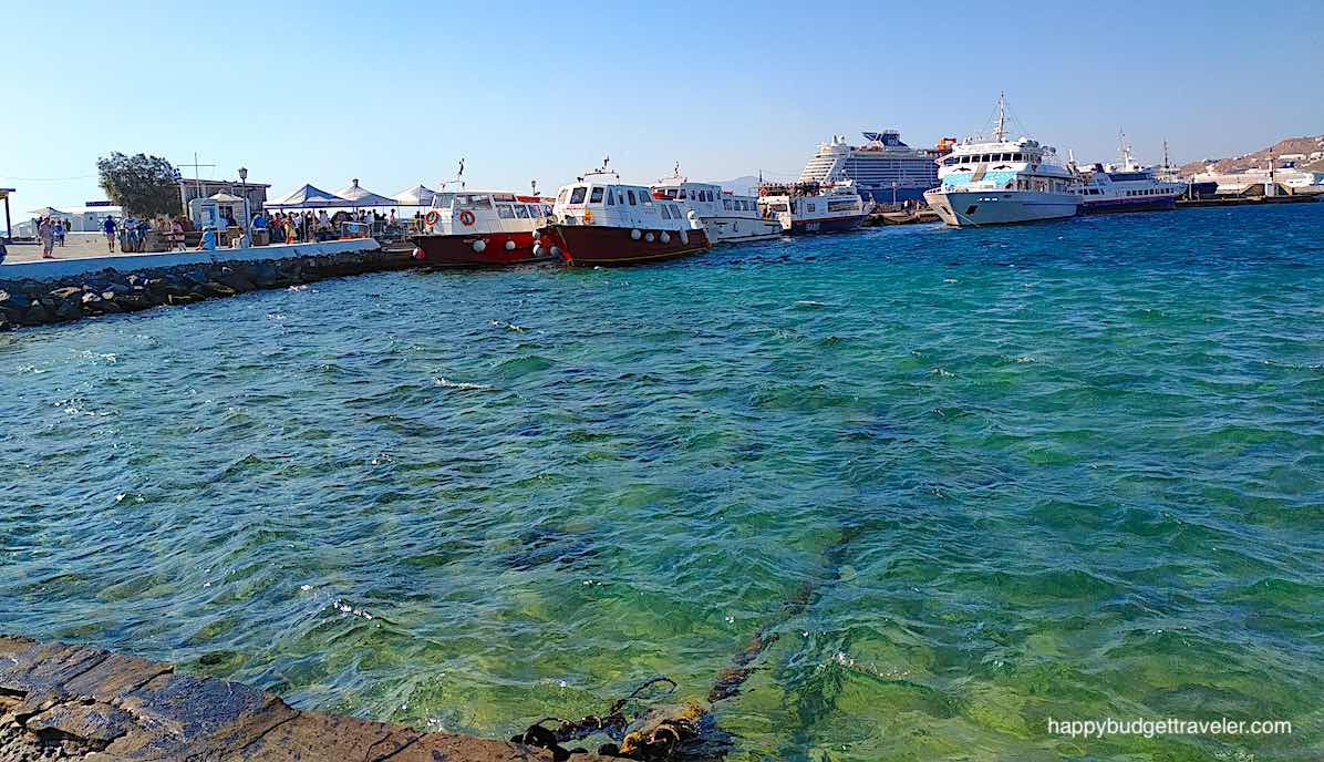 Picture of the Sea-bus jetty, Mykonos