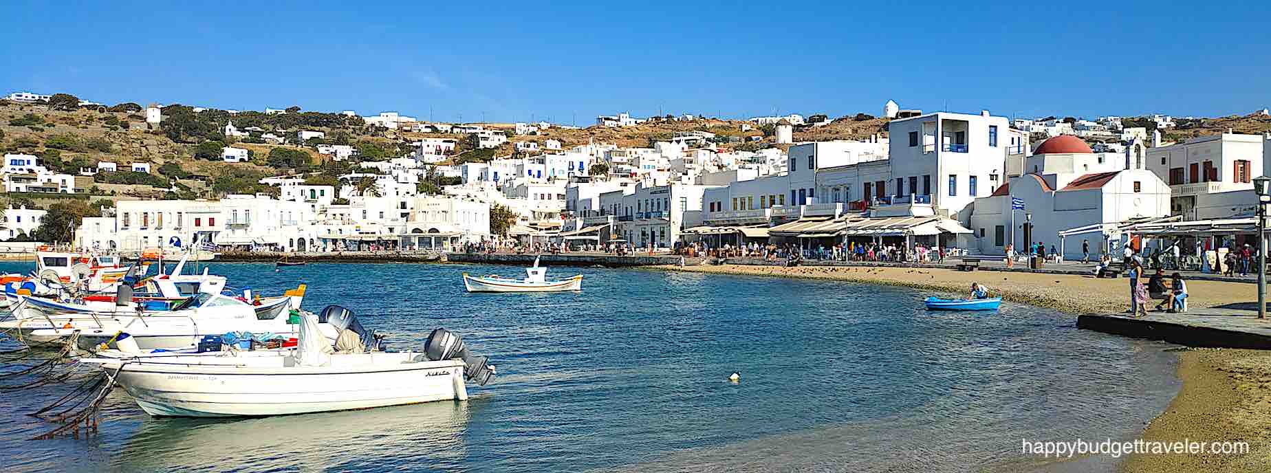 Picture of the waterfront of Mykonos
