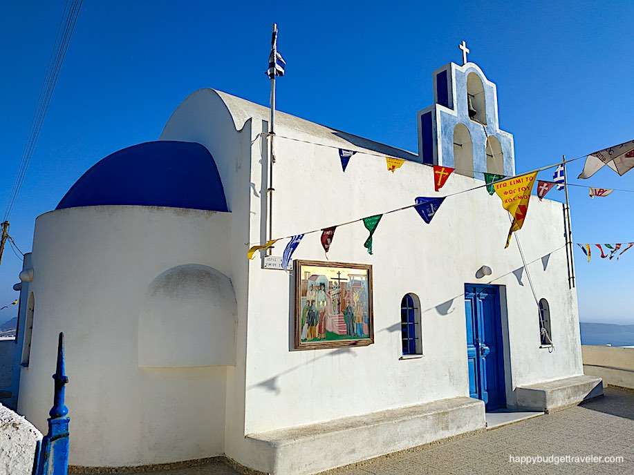 Picture of the church of the Honest Cross, Imerovigli, Santorini