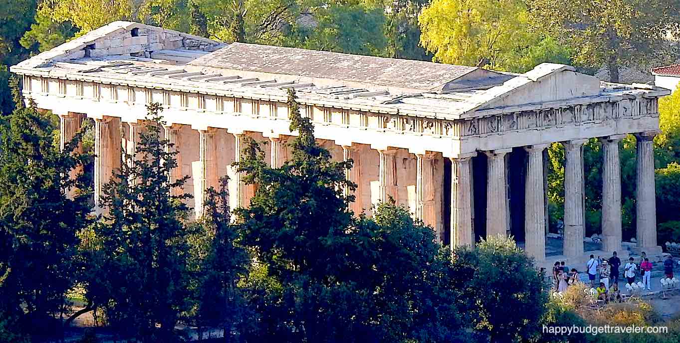 Picture of the Temple of Hephaestus. Athens, Greece