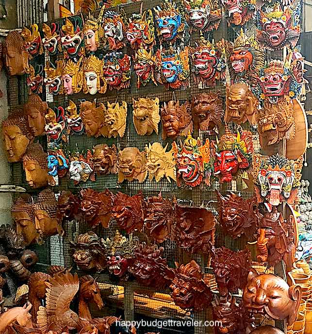 Picture of Local Balinese handicraft on sale at the Art Market, Ubud, Bali