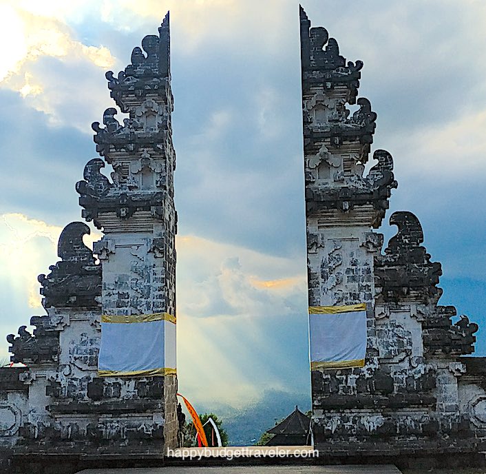 Picture of the Iconic Heaven's Gate at Lmpuyang Temple. Karangasem, Bali
